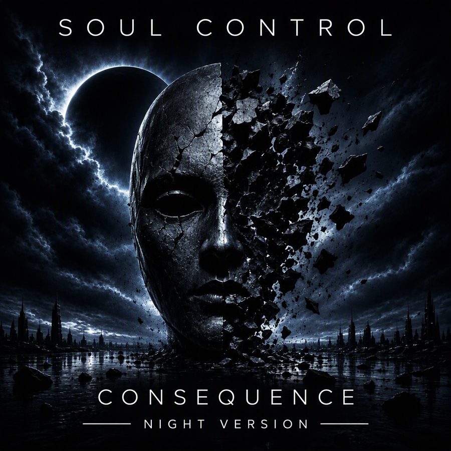 Consequence Night Version cover in cold blue tones